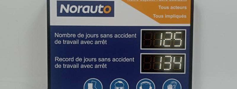 Panneau d’affichage accident du travail