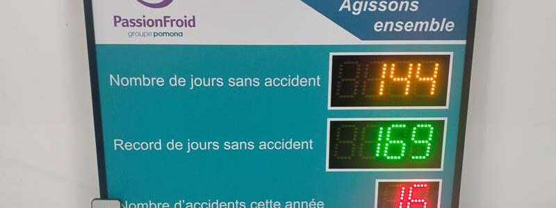 Panneau d’affichage accident du travail