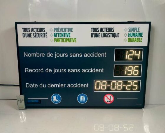 Affichage des accidents au travail