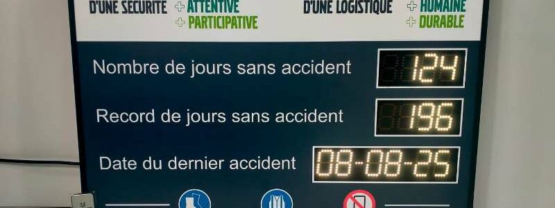 Affichage des accidents au travail