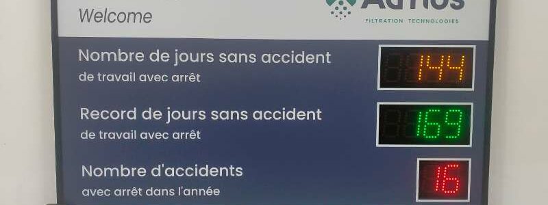 Résultats accidents au travail