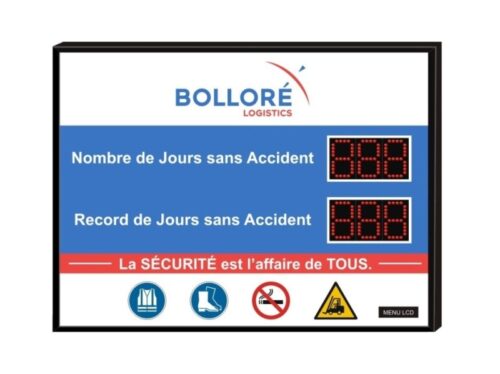 Panneau d'affichage sécurité