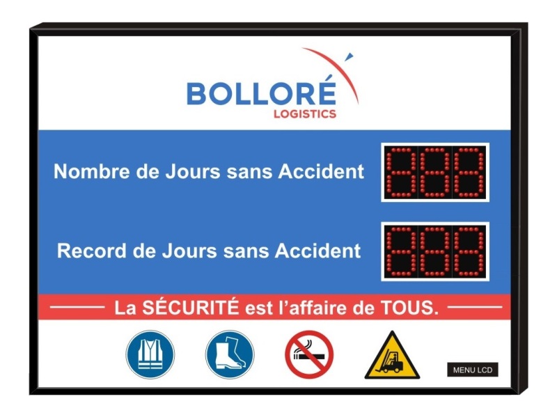 Panneau d'affichage sécurité
