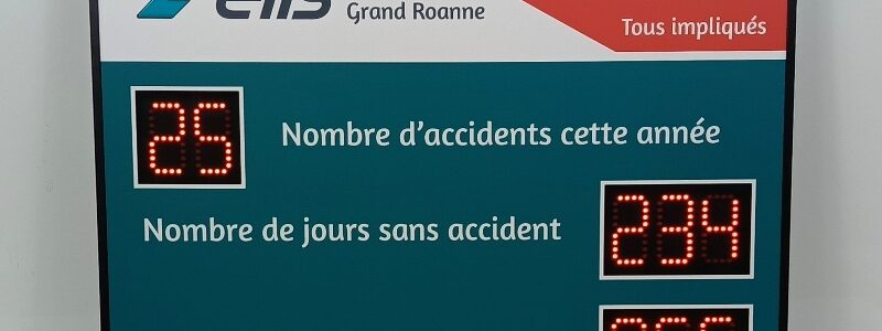 Panneau jours sans accident