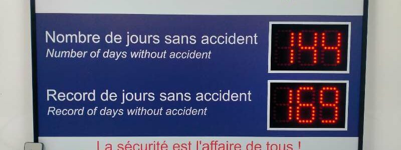 Résultats accidents au travail