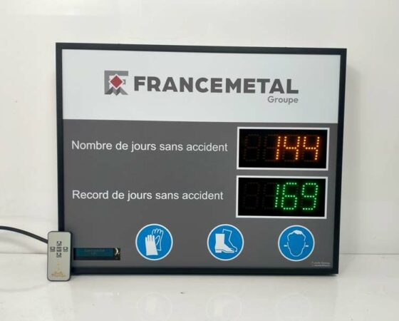 Affichage des accidents au travail