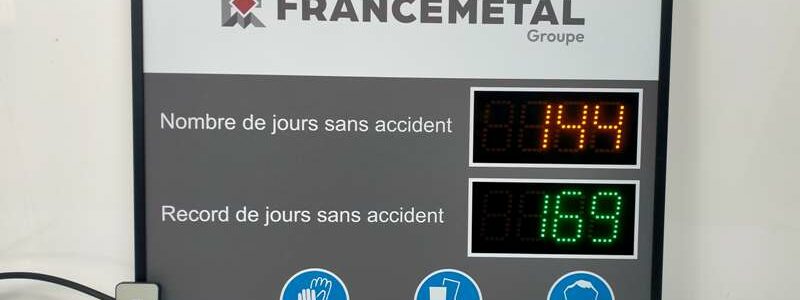 Affichage des accidents au travail