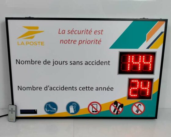 Affichage des accidents au travail