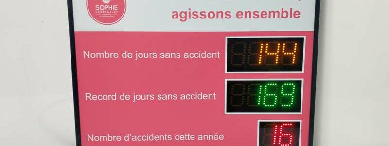 Affichage des accidents du travail