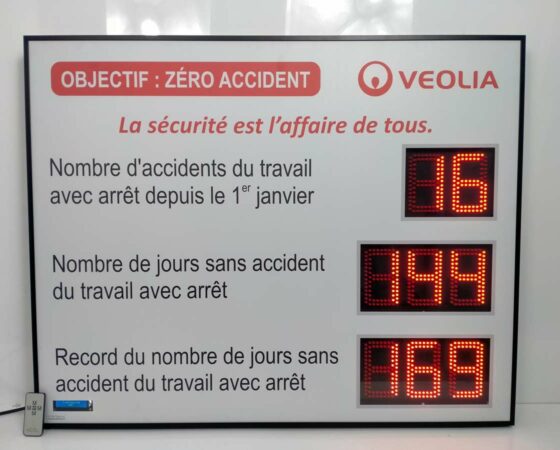Panneau d’affichage accident du travail