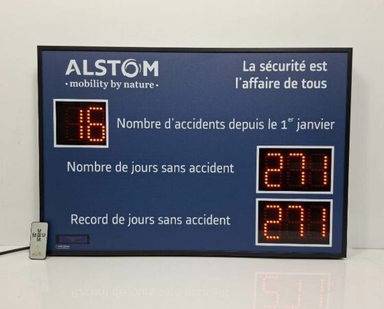 Affichage des accidents au travail