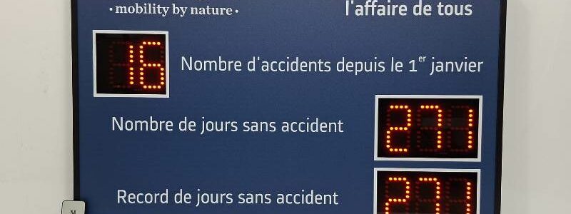 Affichage des accidents au travail