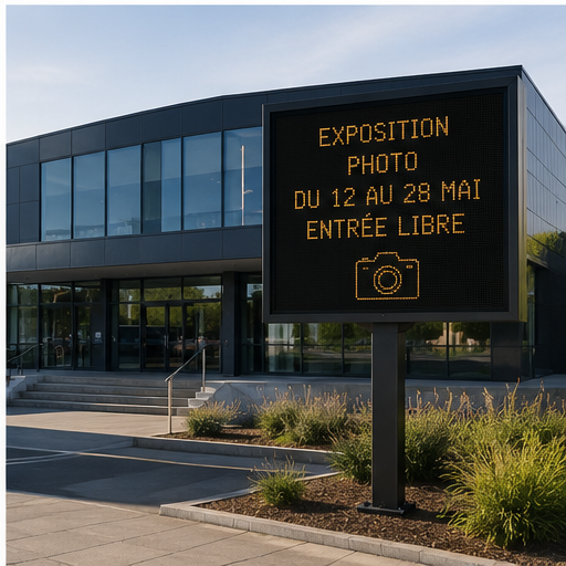 Panneau d'information lumineux pour commerces et administrations