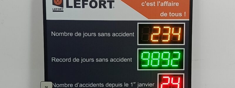 Panneau d’affichage accident du travail
