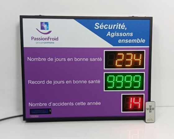 Panneau d’affichage accident du travail