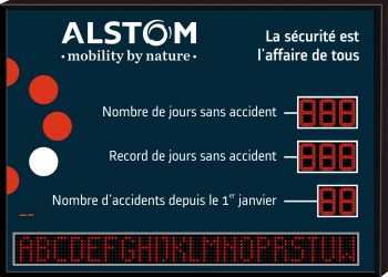 Alstom 12cm + journal lumineux