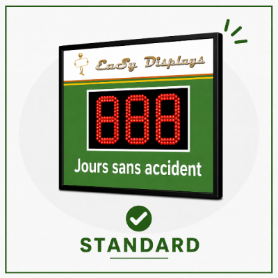 Panneau jours sans accident standard