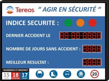 Panneaux multiples jours sans accident - Affichage SST – Santé, sécurité et  prévention au travail. Pictogrammes, panneaux, tableaux d'affichage  obligatoire pour utilisation en entreprise.